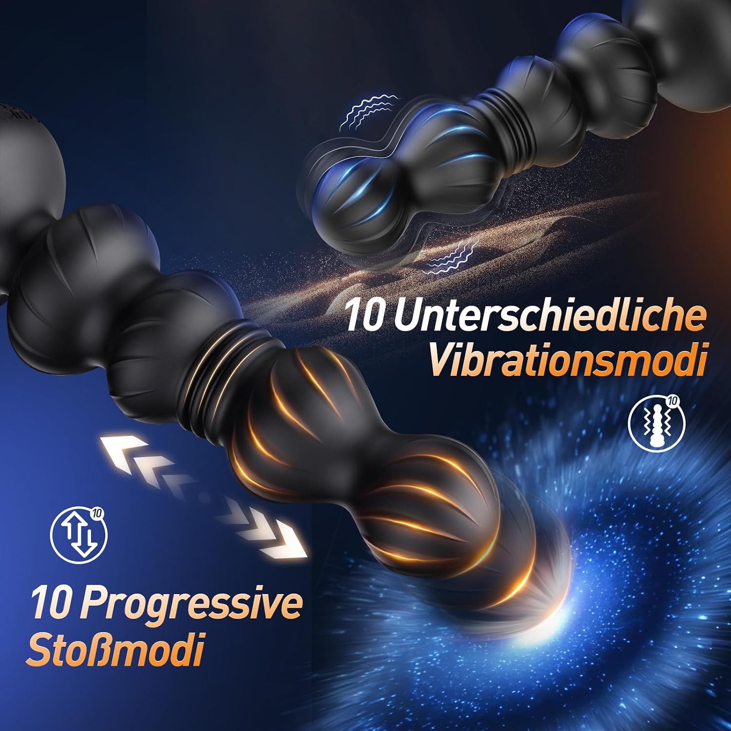 Vibrators for Men Shock Function Prostate Stimulation Men Plug 9 x 9 Modes Shock & Vibration Butt Plug for Men Dildo, Sex Toy for Men Vibrator Sets Plug + App – Bild 4