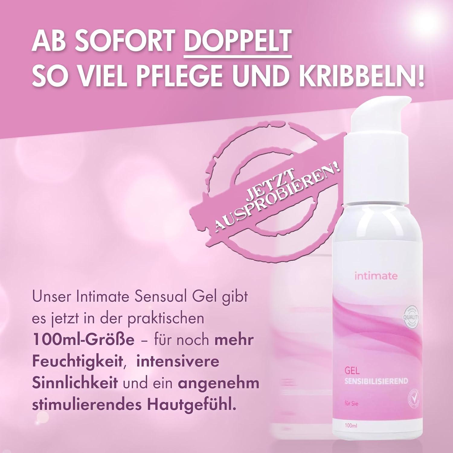 Intimate Gel Sensitizing 100 ml – Stimulating Lubricant Especially for Women Aged Menopause by Experts – Bild 4