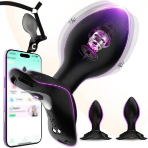 Portable  Plugs Set of 4  Vibrators for Men with App 10 Vibration Modes