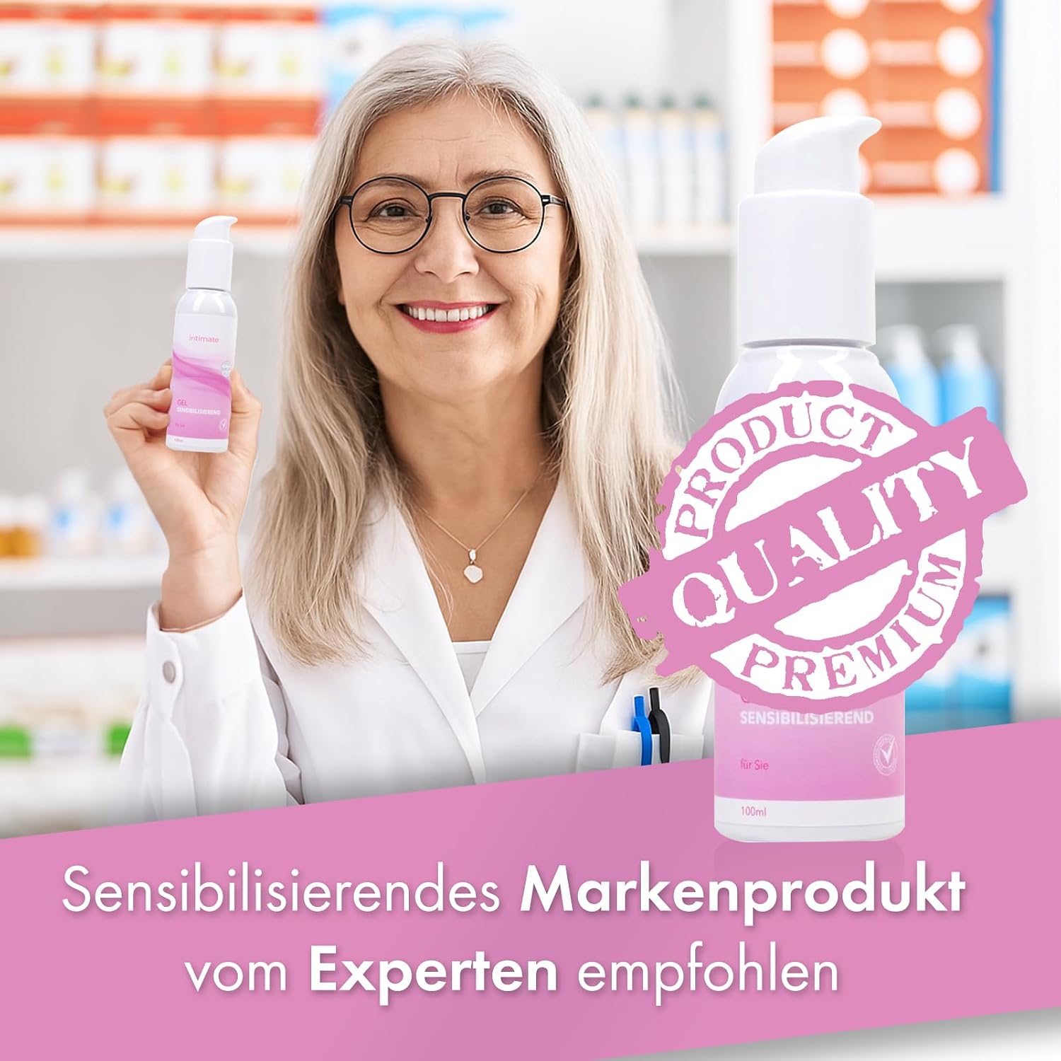 Intimate Gel Sensitizing 100 ml – Stimulating Lubricant Especially for Women Aged Menopause by Experts – Bild 8