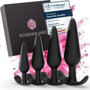 Plug Set of Medical Silicone with 4 Plugs, in High-Quality Gift Box, Plug, Plug, Stretcher, Plug, Bondage, Silicone Plug, Stretcher
