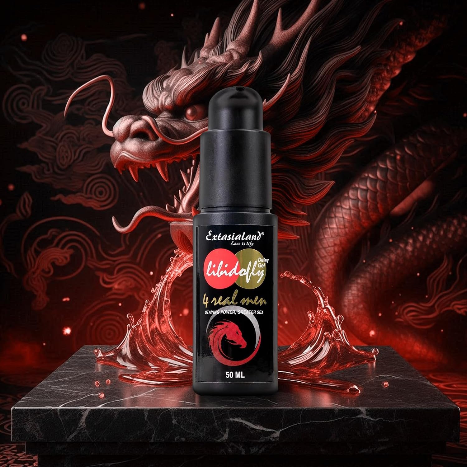 Libidofly Delay Gel 50 ml potency means for delaying the orgasm - for long and hard erection for longer sex - by Extasialand – Bild 2