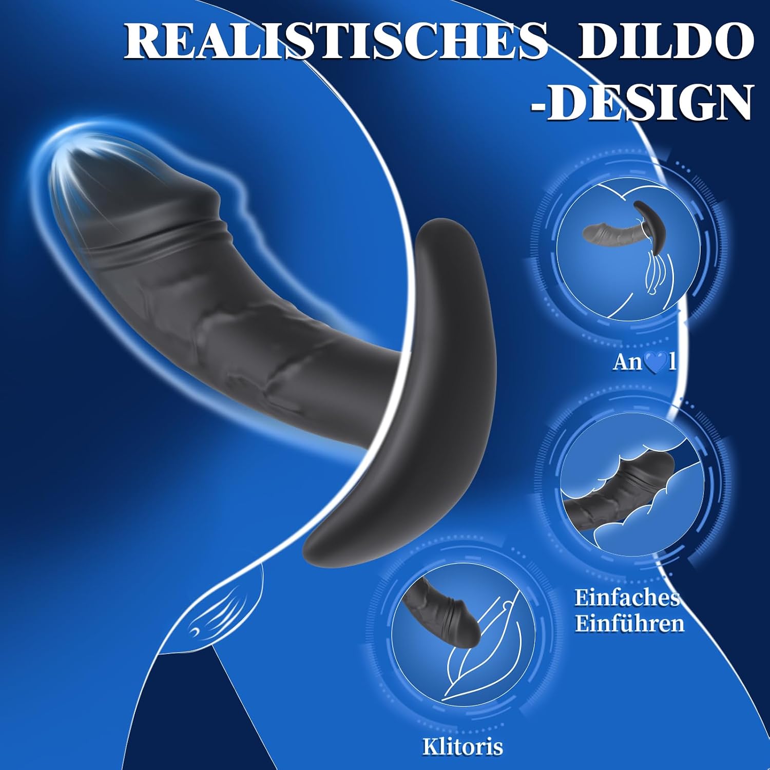 Pack of 3 Plugs for Women Men, Plug Dildo Sex Toy for Women Men, T-Base Silicone Butt Plug Plugs Set Sex Toy Sex Toys Three Small Medium Large Butt Plug for Beginners / Professionals – Bild 3