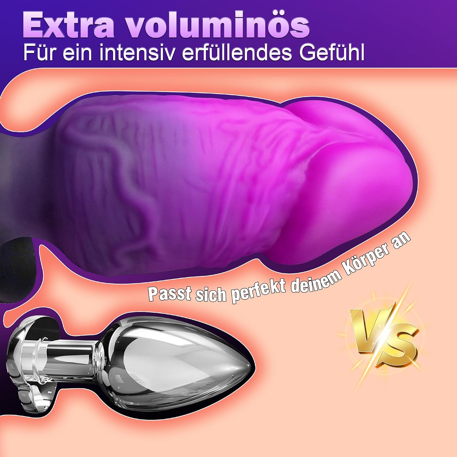 Plug for Men, Silicone Butt Plug, Trainer with Secure Base – Bild 7