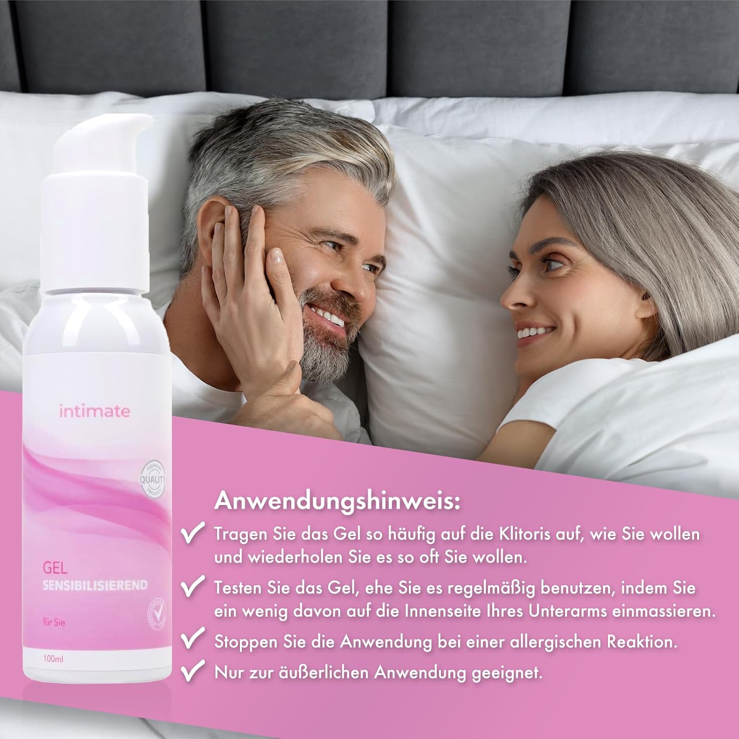 Intimate Gel Sensitizing 100 ml – Stimulating Lubricant Especially for Women Aged Menopause by Experts – Bild 10