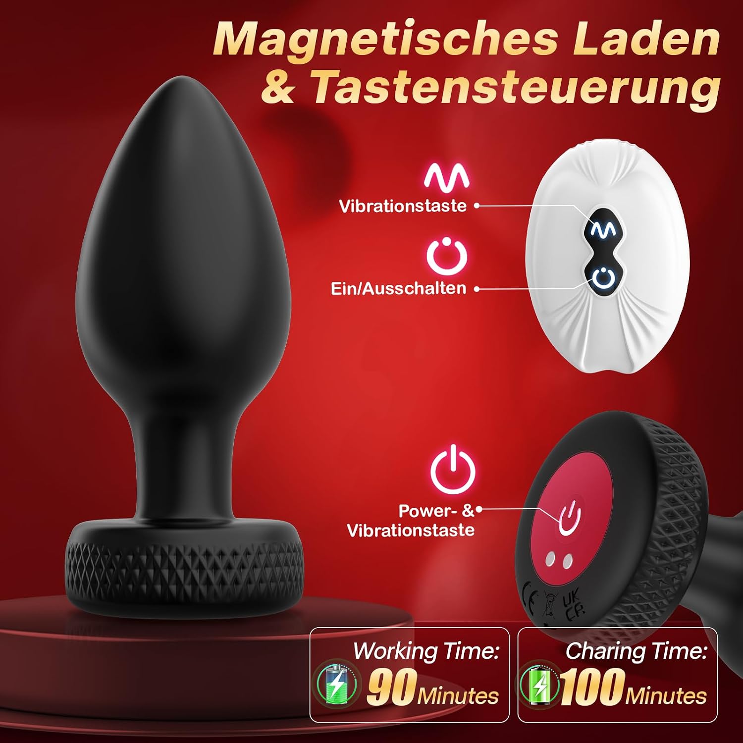 4-Piece Plug Set Vibrators Plug for Women Men – Bild 6