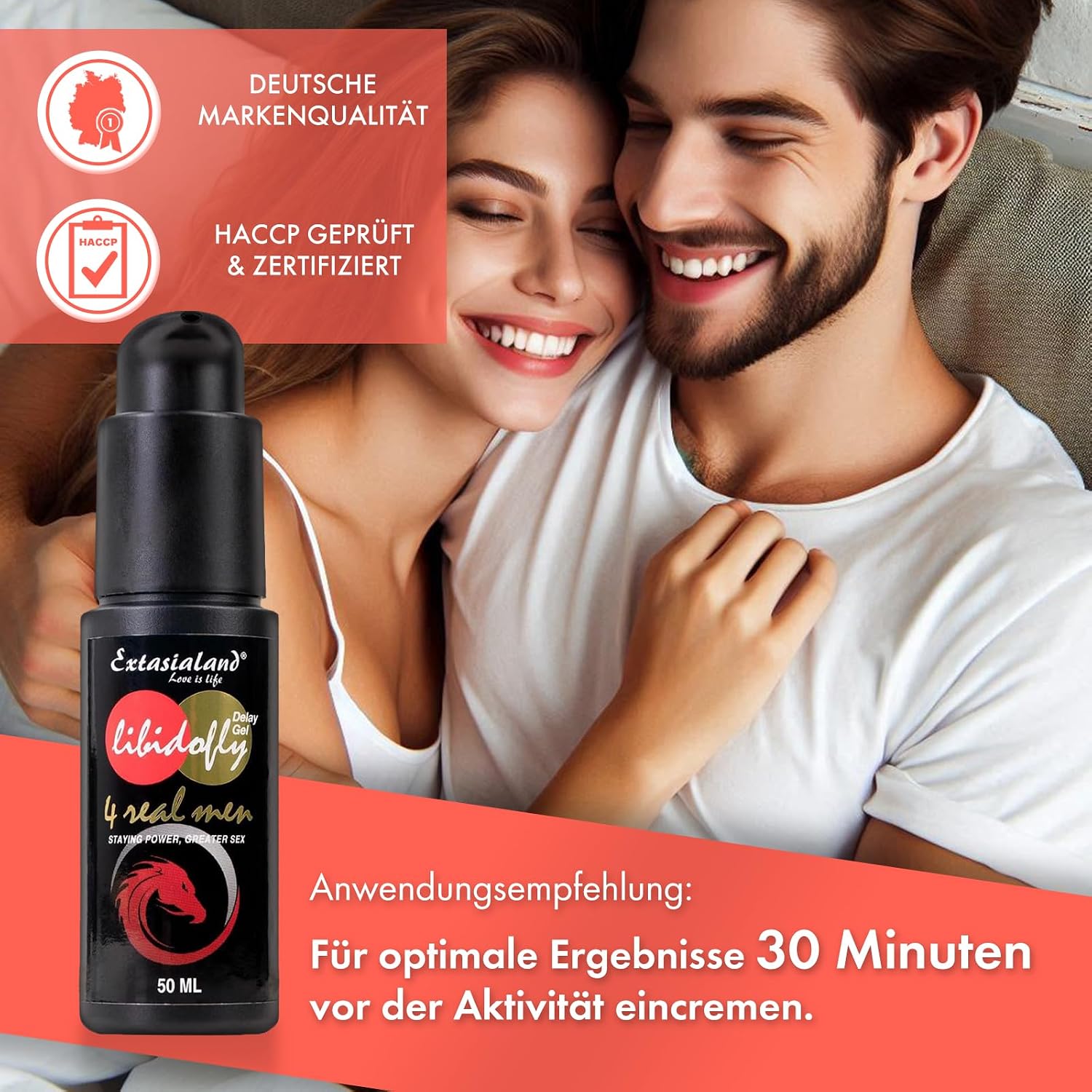 Libidofly Delay Gel 50 ml potency means for delaying the orgasm - for long and hard erection for longer sex - by Extasialand – Bild 13