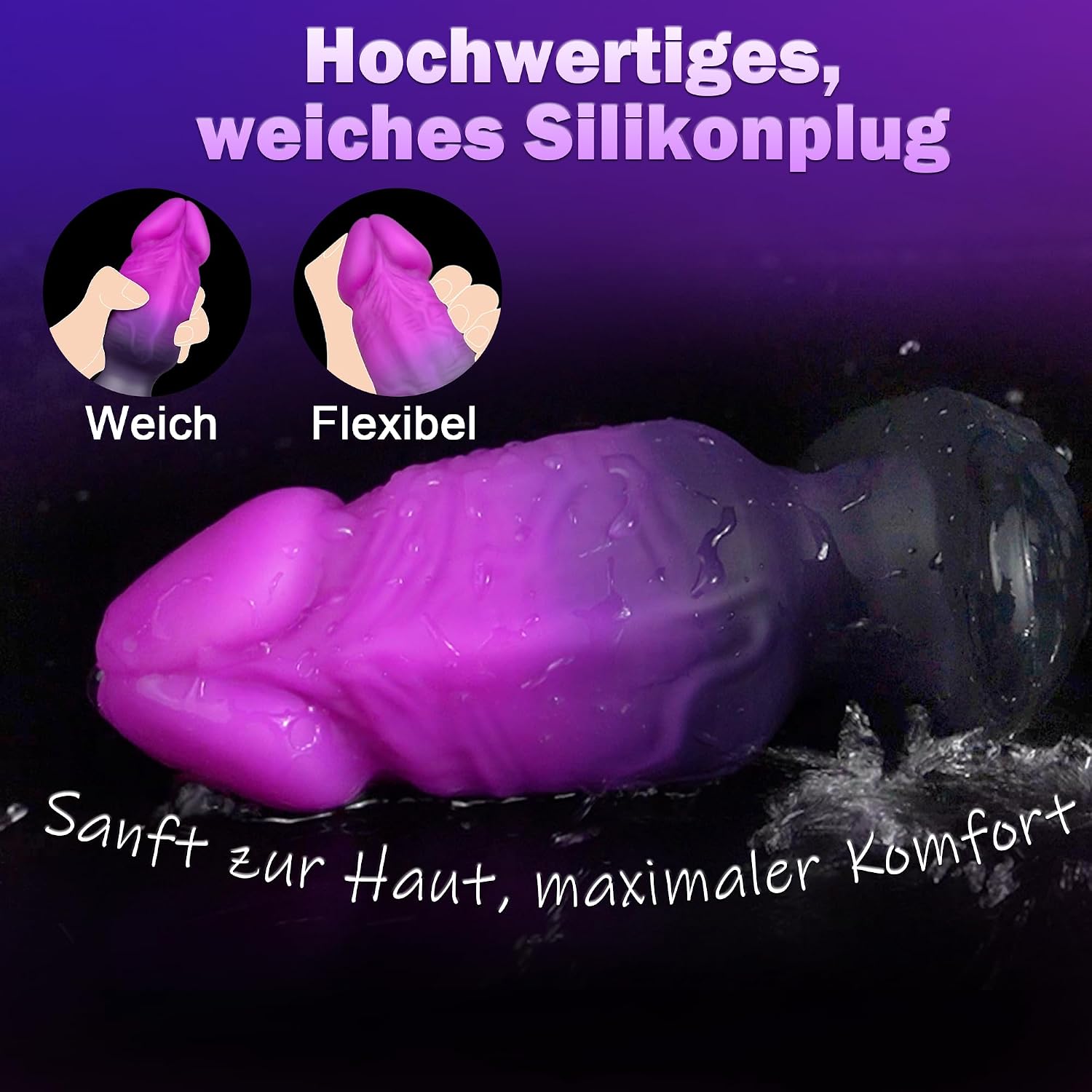 Plug for Men, Silicone Butt Plug, Trainer with Secure Base – Bild 6