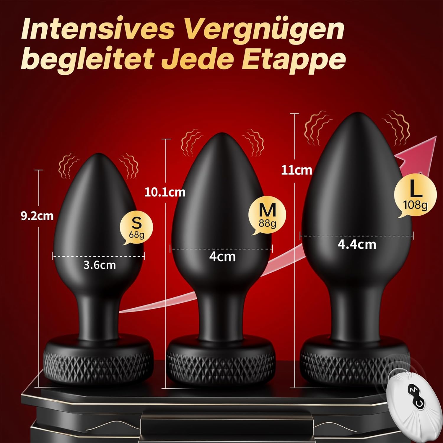 4-Piece Plug Set Vibrators Plug for Women Men – Bild 3