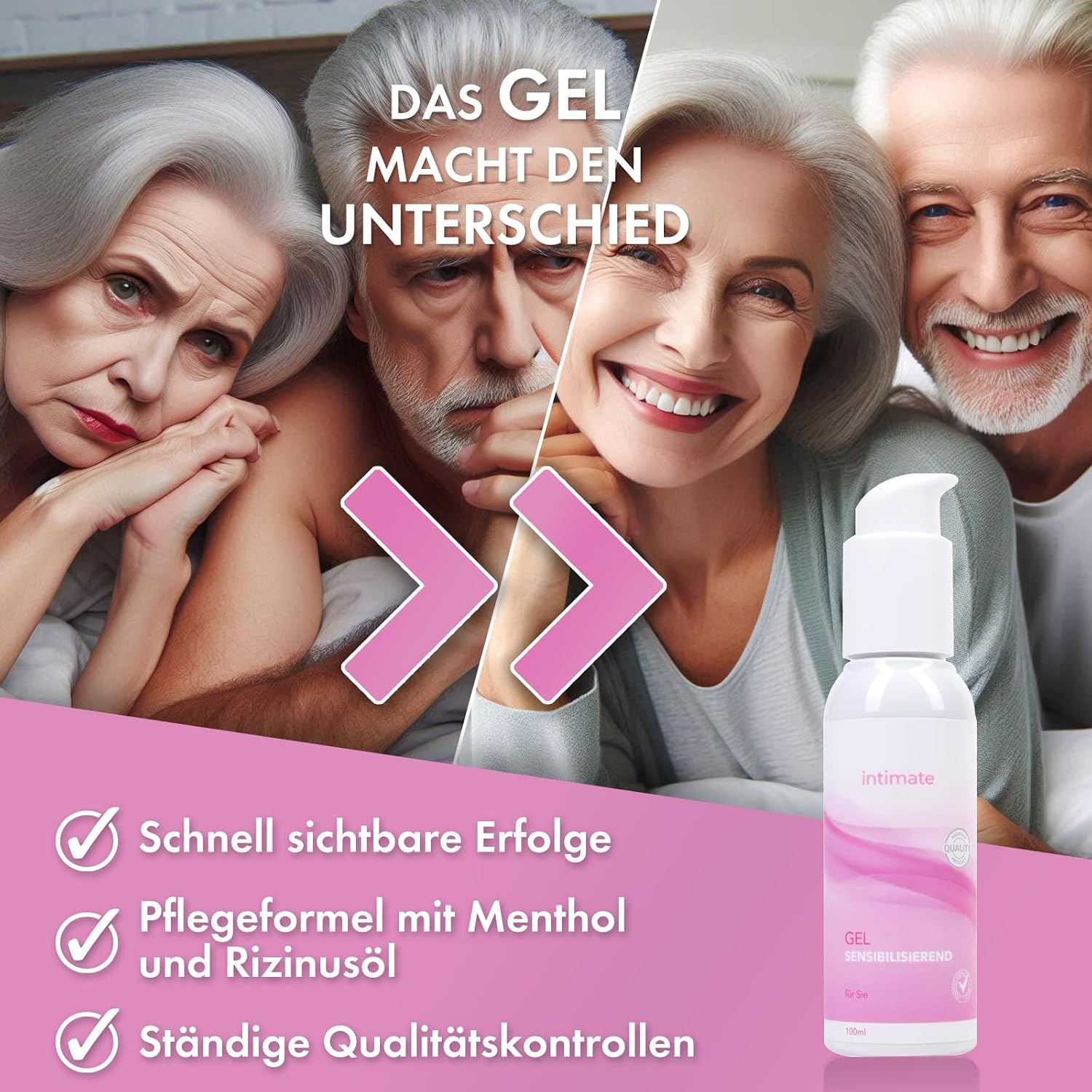 Intimate Gel Sensitizing 100 ml – Stimulating Lubricant Especially for Women Aged Menopause by Experts – Bild 5