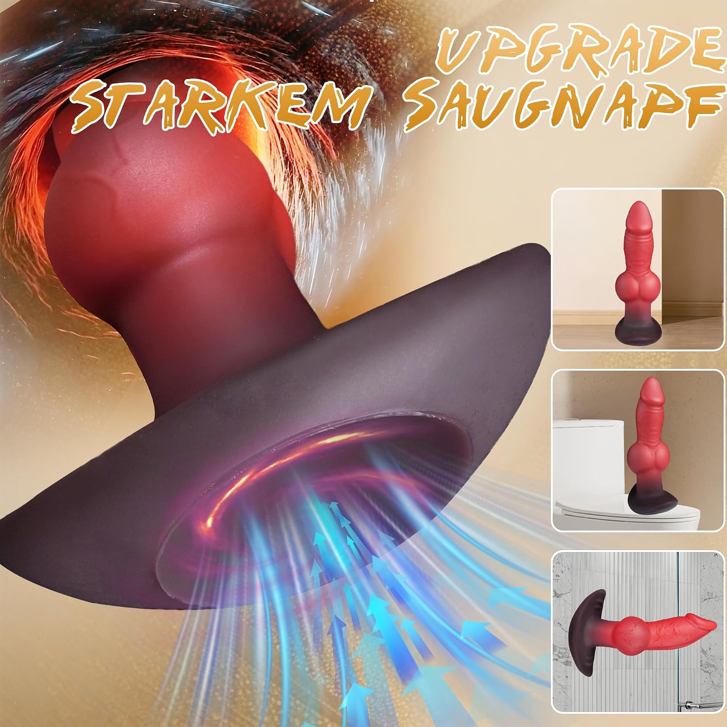 Plug for Women, 17 cm Realistic Plug with Knot, Silicone Plug, Discreet Portable Butt Plug for Beginners, Sex Toy for Men, Women, Couples, Gay, Ideal for Wearing – Bild 3