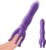 2-in-1 Vibrating Dildo Vibrator Glans Stimulator Massager Sex Toys with 3 Telescopic Modes & 9 Vibration Modes Trainer Vibrator G-Spot Nipple Sex Toy Sets for Women Men