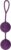 Sweet Smile XXL Balls – softes Liebeskugel-Duo mit innen rotierenden Kugeln, Loveballs mit Vibration für sie, Sexspielzeug für Beckenbodentraining, lila