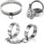 Paar Handschellen Sm Fetisch Bondage Fußfesseln Handgelenks Fesseln Rollenspiel Halsband, Sklaven Intime, Metall BDsm Erwachsene Slave Sex toys (Handschellen für Frauen)