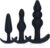 Plug Silicone Plug BDSM Sex Toy Sex Toy Butt Plug for Women Men Couples Beginners (Black)