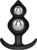 11cm Silicone Double Ball Butt Plug with Metal Balls
