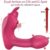 Linman Dildo Vibrator Sex Spielzeug für die Frau Rabbit G Punkt Vibratoren mit 10 Klitoris Saugtechnik mit 10 VibrationModi Fernbedienung Wearable Vibrator SexSexspielzeug für Frauen Paare (pink)