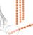 Kuaecr Silicone Balls Flexible & Skin-Friendly Plugs Chain with 9 Balls Beads for Sexual Stimulation Step-by-step Fetish Masturbator SM Sex Toy for Couples (S)