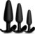 3-Piece Sex Toy Plug Set, Butt Plug, Plug, Three Sizes, Small + Medium + Large, Plug Sex Toys Silicone Butt Plug for Women and Men, Butt Plug for Women and Men 3