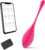 Vibrator with App Control for Women, G-Spot and Clitoris Stimulation with 9 Vibration Modes, Portable Sex Toy for Women, Bluetooth Remote Control, LZYLWC (Red)