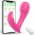 Butterflies Vibrator with App and Remote Control JFRong Quiet G-Spot Clitoris Stimulator Panty Vibrator Dildo with 9 x 9 Vibration Modes Vibrator Sex Toy Set for Women Couples Erotic Sex Toy (Pink)