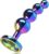 Roluck Plug Beginner Woman Small Metal Butt Plug Trainer Luxury Colourful Jewel Sex Toy for Women Men Couples (L)