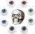 Beavorty Polymorph Plastic Eyes for Halloween Horror Props Costume Eyes Glass Eyes 8 Pieces Halloween Horror Halloween Horror Eyes on Halloween Eye Apple Rubber Dolls