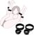 SM Bondage Set, Allmay BDSM Fesselset SM Sexspielzeug, Fesselgurt Bondagefesseln Sextoys mit Oberschenkelmanschette & Handschellen für Bondage Liebhaber, Paare, Anfänger und Fachmann (Schwarz)