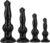 Seckoe Animal Black Dildos XXL Dog Dildo Dildos Giant Dildo Butt Plug Men Women Fist Sex Toy Silicone Plug Animal Plug Dilo Tail Monster Fantasy Erotic Sex Toys (L)