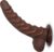AMZII 5.0 Dildo, Plug, Wavy Dildos, Realistic Dildo with Suction Cup, Dilo Tail Plug for Women Men, Dilos Men, Plug, Balls, Chain, Butt Plug (Brown, XL)