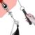 Metal Plug Stainless Steel with Skeleton Metal Bell, Leather Tow Chain Butt Plug SM Fetish Trainer Vagina G-Spot Bondage Dilator Sex Toy for Men and Women