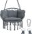 yourGEAR Boracay Hängesessel gepolstert in Grau oder Beige – Hängeschaukel 360° Swing Chair, belastbar bis 240kg Labor geprüft – Indoor & Outdoor Hängestuhl