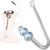 Sex Bondage Vibrierender Analhaken mit 9 Vibrationsmodi, Lederfesseln BDSM Bettfesseln Analtrainer mit Handschellen, Halsband, Seil-Traktionskette, SM Sex Spielzeug für Frauen und Paare