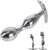 GeRRiT Stainless Steel Plug Dildo with T-Handle Anus Dilator Prostate Massage Butt Plug Bondage SM Dildo Erotic Masturbation Sex Toy for Men Women Gay (L)