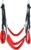 LLTFFFHM Love Swing Sex Swing for the Blanket, Couple Fun Swing, Love Swing Sex Swing, SM Bondage Set, Sex Toy, Five Straps with Headrest Swing, Black Red