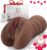 13AM Realistic Masturbator [Dark] – Sex Toy for Men – Pocket Pussy Realistic Large with 3D Vagina Clitoris – 584G – Masturbating for Men – Pocket Pussy Sex Toy for Couples
