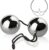 Stainless Steel Beads Vaginal Balls Chain with 2 Balls G Spot Anus Dilator Balls Metal Beads SM Sex Toys for Women Men Couples Beads Diameter 30 mm