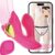 2025 Elastischer Tragbar APP Fernbedienung Vibrator mit 9 Vibrationen Sex Spielzeug für die Frau, Vibratorensets für Frauen Sex Toyset für Woman, Vibration für Frauen Sexspielzeug für Paare Extrem Sex