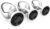 3 Pieces Small Medium Large Metal Plug Set with Crystal Diamond Sex Toy, Butt Plug for Women Men Couples Beginners for Women Men Plug Metal Set (Black)
