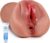 2 IN 1Masturbieren für Männer, Taschenmuschi Masturbator für Männer, Realistische Pocket Pussy Sexy Doppelkanal kompakt Vagina Anal Tragbare 3D Masturbatoren,Erotik sex spielzeug für die männer solo