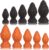 Veyjuns XXL Monster Dildo Silikon Riesiger Buttplug Mit Saugnapf Tannenzapfen Analplug Analdildo Für Männer Frauen Prostata Stimulation Anus Dilatator Sexspielzeug Paare (Gold, M)