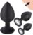 Onperpoe Sex Toy Plug Set Plug Butt Plug Silicone Butt Plug for Women and Men Sizes Small + Medium Large Plug Set for Beginners Experienced Men Women