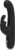 Lovehoney Happy Rabbit G-Punkt-Vibrator für sie – Schlanker Rabbit G-Punkt Vibrator aus Silikon – Wasserdicht und aufladbarer mit Klitorisstimulation – Schwarz