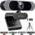 4K Webcam, DW49 HD 8MP, ausgestattet mit Sony-Sensor, Autofokus-Webcam mit Mikrofon, Sichtschutzabdeckung, Plug-Play-USB-Computer-Webkamera für Streaming/Online-Unterricht/Videoanrufe/Zoom