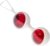 Glassvibrations – Vaginal Balls Intensiv Red/White ø 3 cm