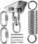 Ceiling Hook Hanging Chair Swing Spring 360° Rotatable Heavy Duty Stainless Steel Ceiling Mount up to 450 kg Swing Hook Suspension Hook Punch Bag Holder with 2 Carabiner Hooks for Hammock Punch Bag Yoga Towel