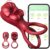 App Ring Sex Toy for Couples, Extreme Sex Vibrator, 9 Tongue Licking + Vibration Modes, for Clitoris Stimulator & Enlargement, Time Extend
