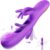 3in1 Dildo Vibrator Sex Spielzeug für die Frau, Vibration für Frauen G-Punkt und Klitoris mit 7 Zungenlecken/VibrationModi/Schlagmodi, Sex Toys Vibratorensets für Frauen Klitoris Stimulator für Sie