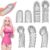 7-Piece Finger Sleeves Set Masturbation, Foreplay Sex Finger Ticklers Set, Sex Toy for Couples, Extreme, Erotic Finger Massage for Clitoris Stimulation, Finger Sleeve for Men and Women