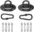 RXXR 2er Set Deckenhaken Hängesessel Premium Edelstahl Halterung bis 450KG Schwerlast Hängematten Haken 180° Drehen Schaukel für Beton Holz Hängematte Stuhl Sandsack, Sling Trainer, Gym